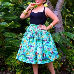 Viva Dulce Marina Tropical Tiki top and skirt for Classic Paradise.